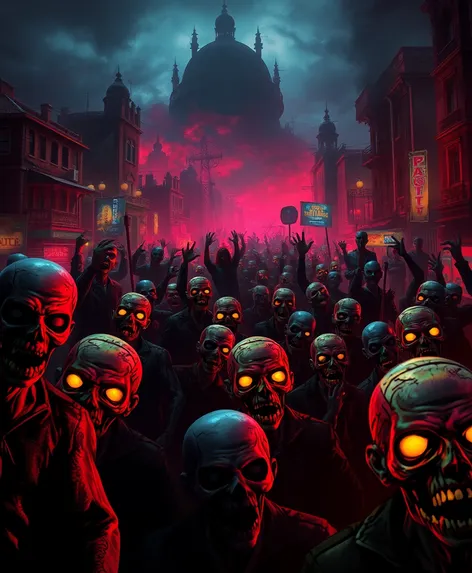 zombie horde art