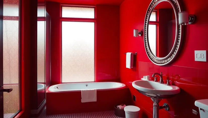 red bathroom video