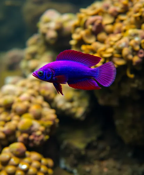 purple betta fish