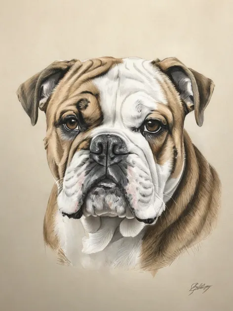 bulldog drawing