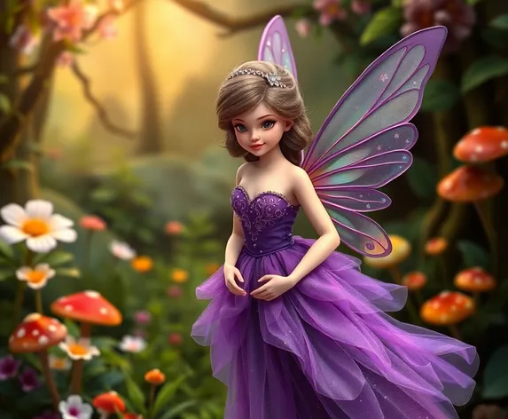 purple dress fairy