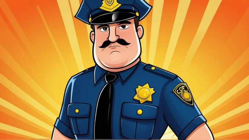 cartoon cop