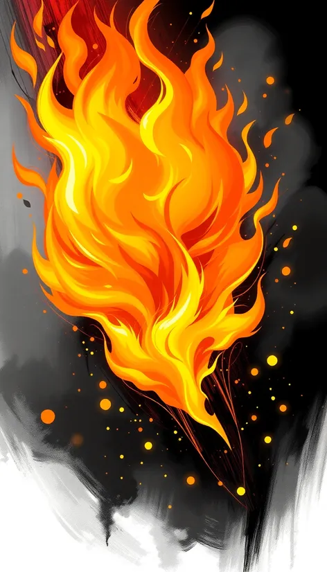 cartoon flames images