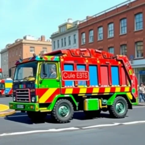 bin lorry colouring pages