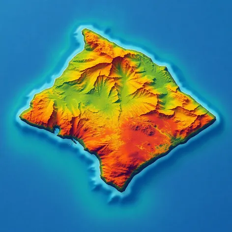 hawaii big island map