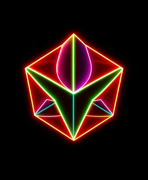 geometry dash neon icon