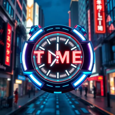 3d time logo