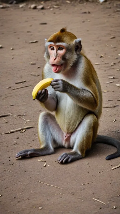 monkey eating banana