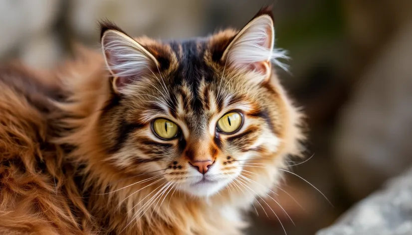 half maine coon cat