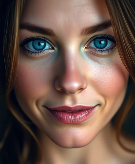 woman with blue eyes