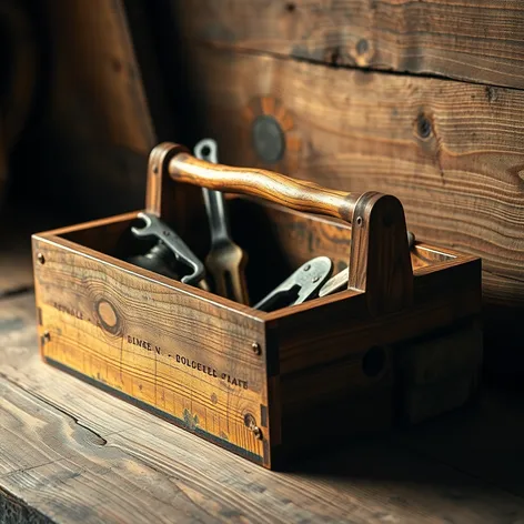 wooden tool box