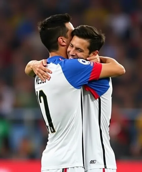 ronaldo and messi hugging