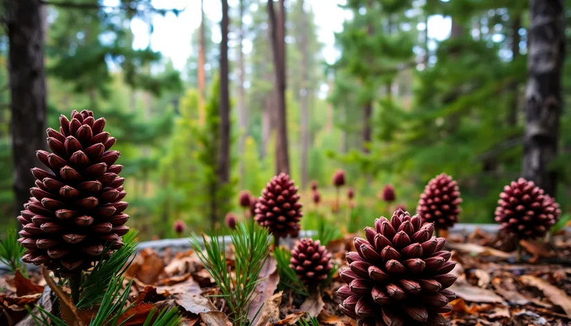 pinecone nature background