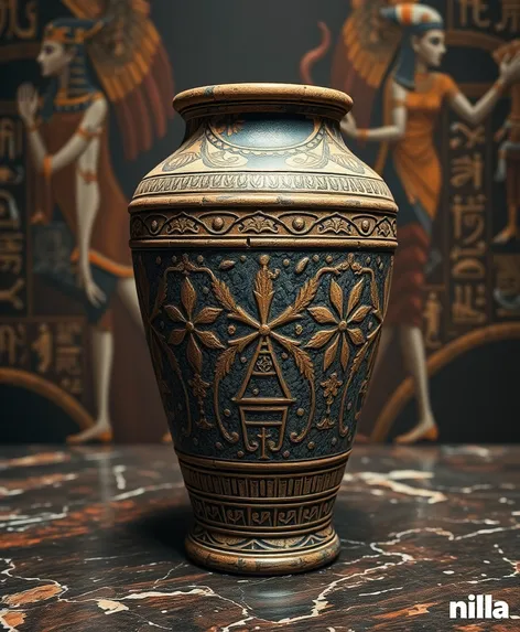 egyptian vase granite