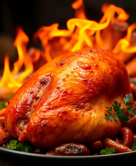 flaming turkey