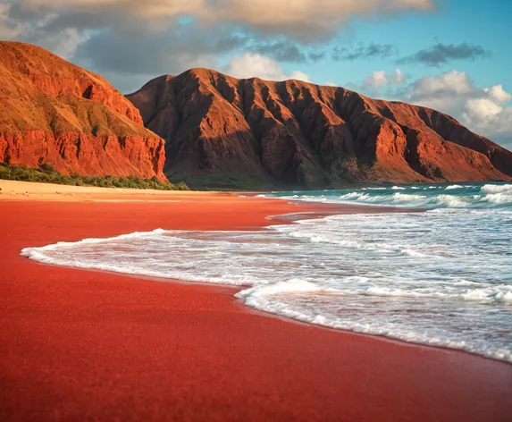 red sand beach maui