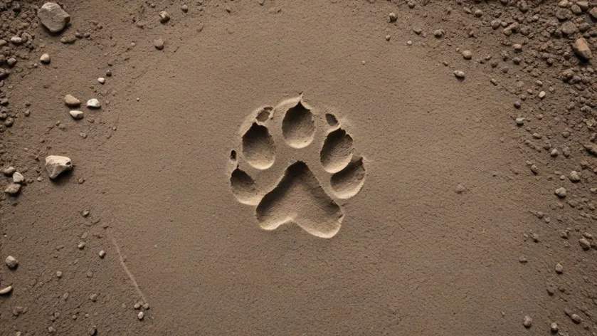 racoon footprint