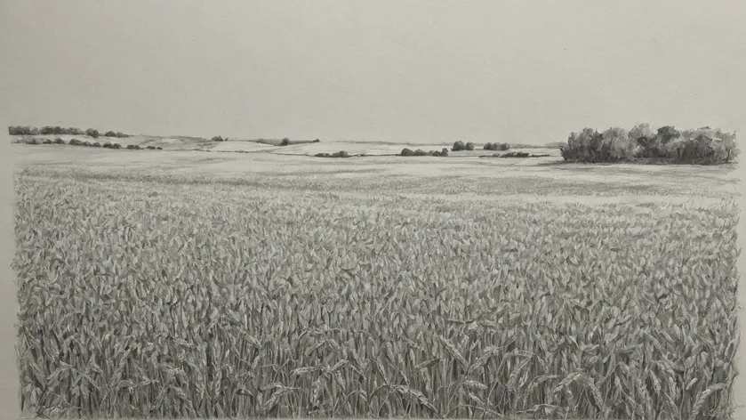 wheat drawing