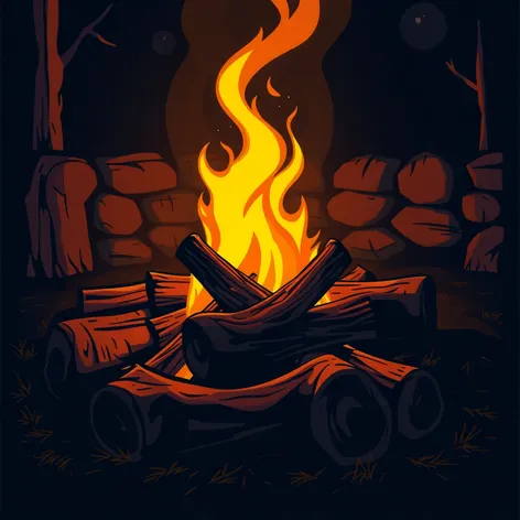 camp fire clip art