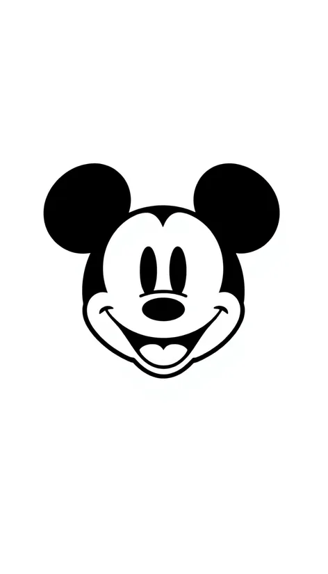 mickey head outline