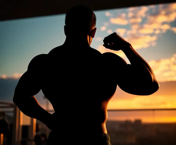 bodybuilder silhouette