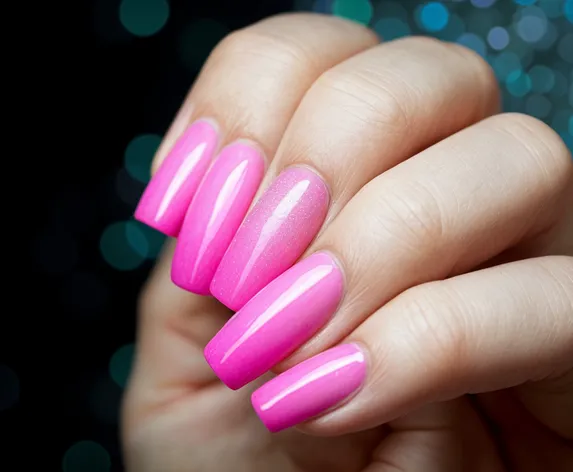 pink ombre nails