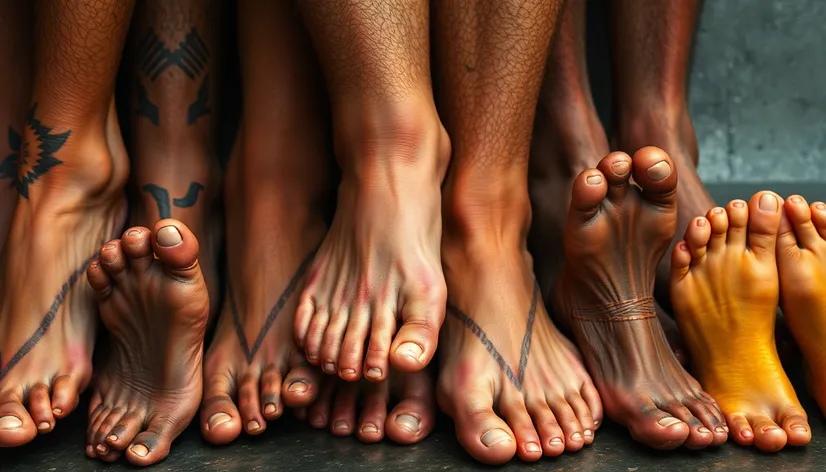 different types of feet