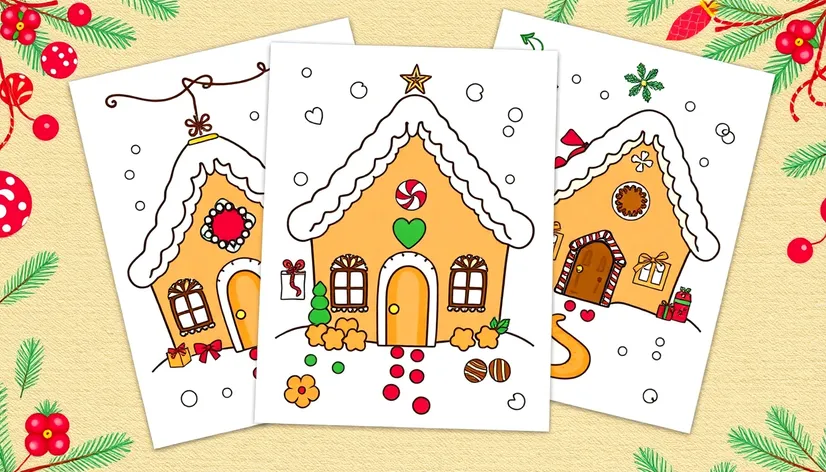 coloring sheets of gingerbread