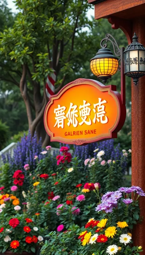 signage garden