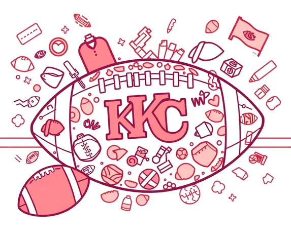 kc football line art