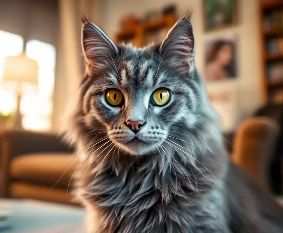 grey maine coon