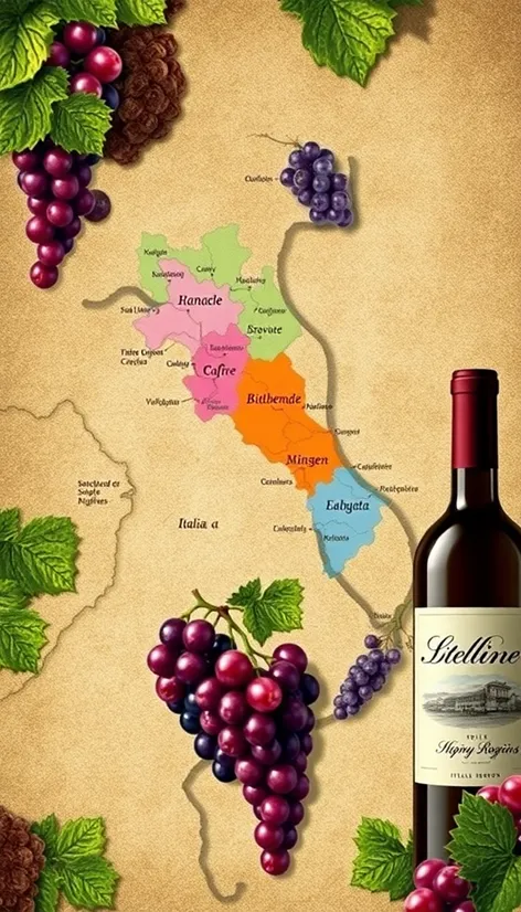 italy wine map