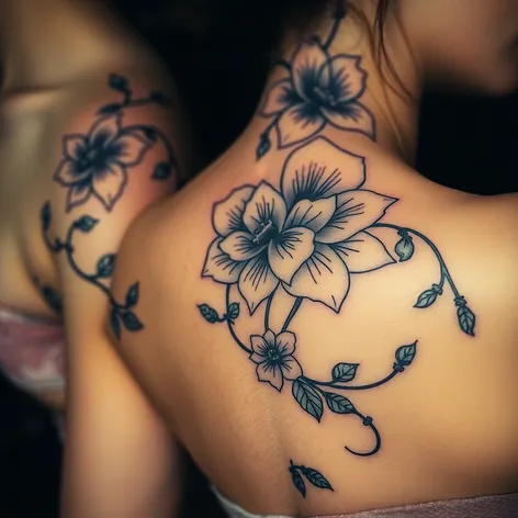 tattoo flowers with vines