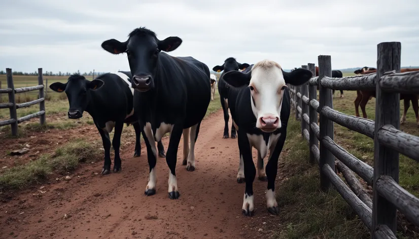 black & white cattle