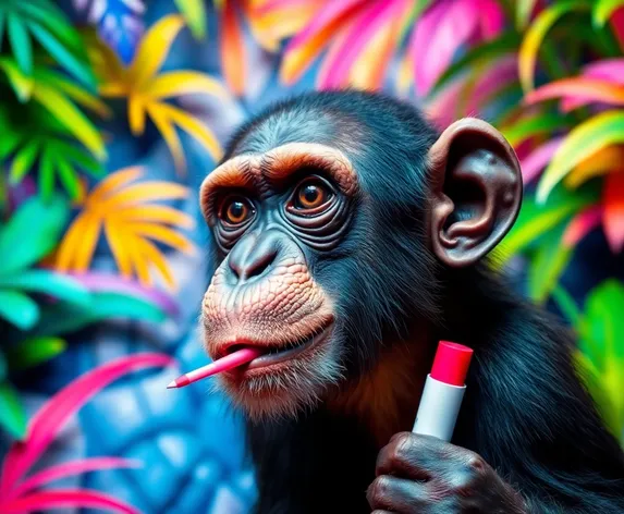 chimp lipstick