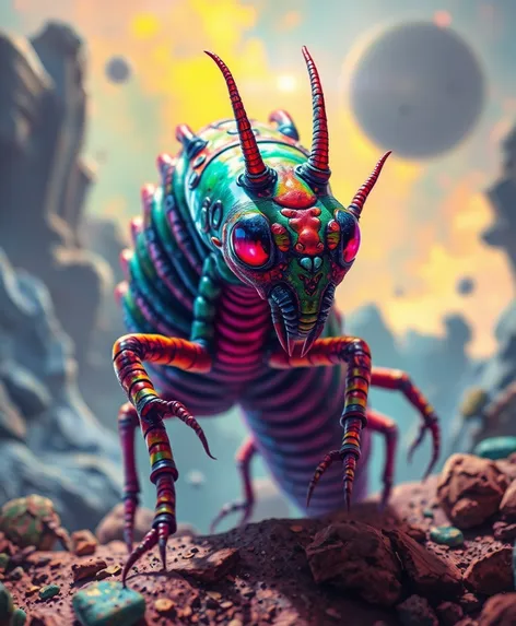 centipede alien art