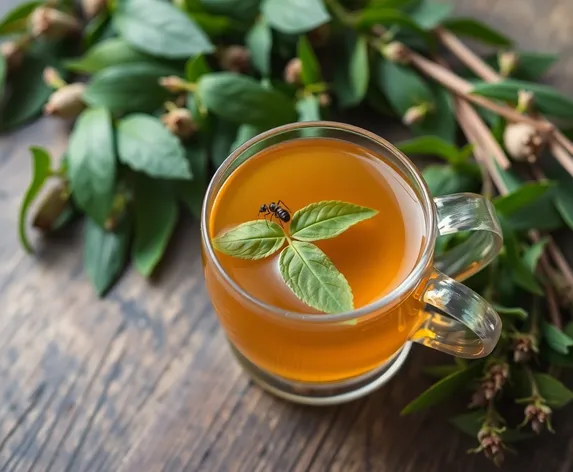 tea made from leaves