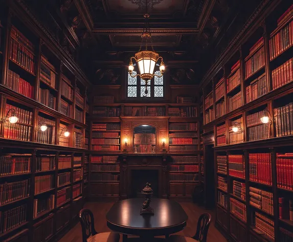 victorian library room