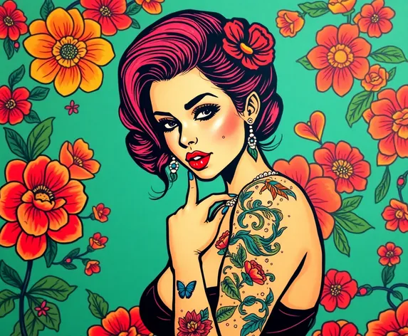 tatouage pin up