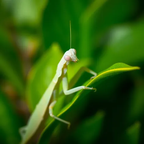 white praying mantis