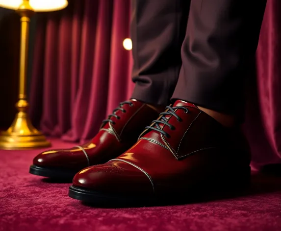 burgundy dress shoes