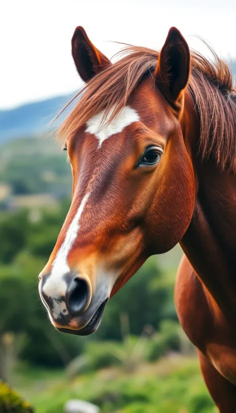 brown and white horse