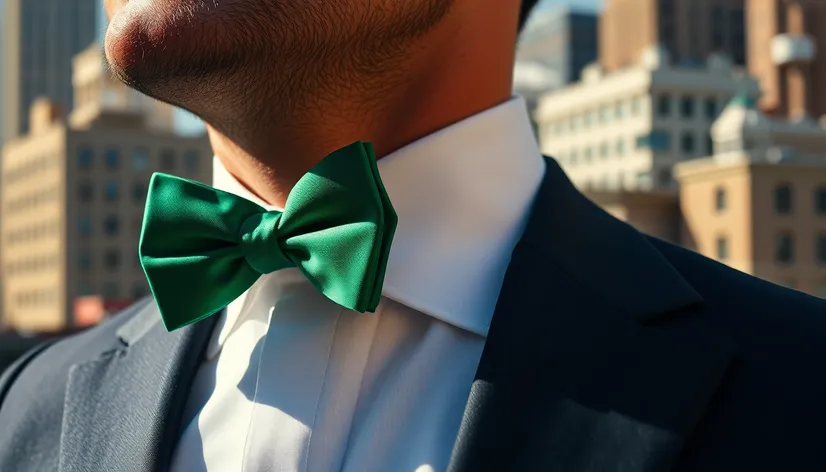 green bow tie