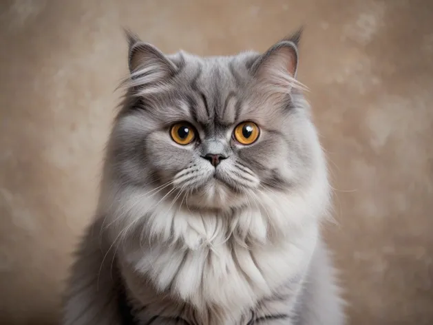 gray persian cat