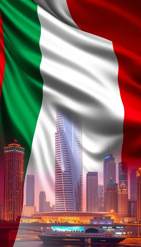 flag of dubai city