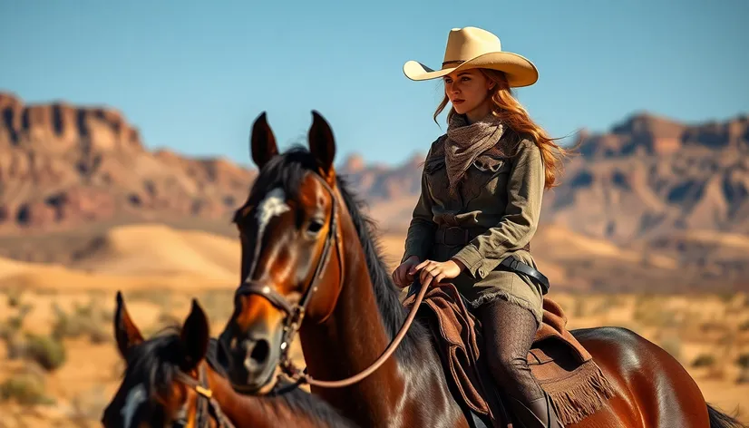 horse riding cowgirl