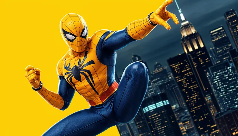 yellow spider man