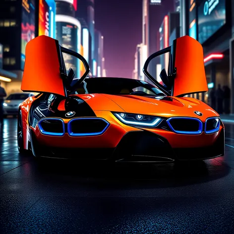 bmw i8 orange and