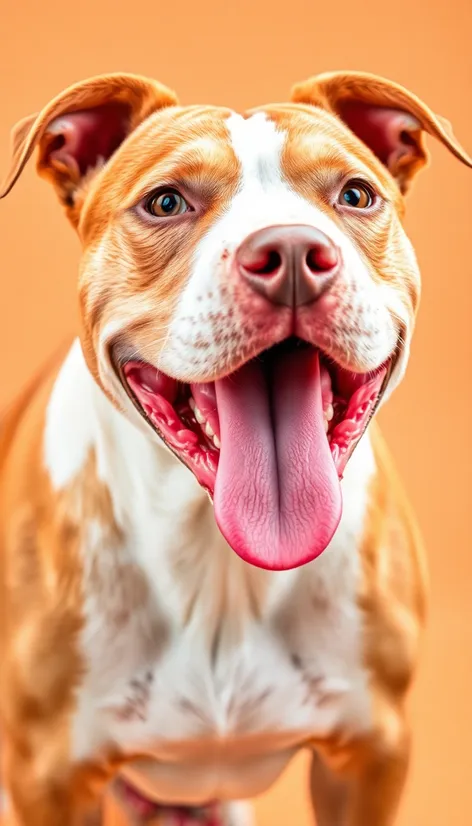 tan and white pitbull