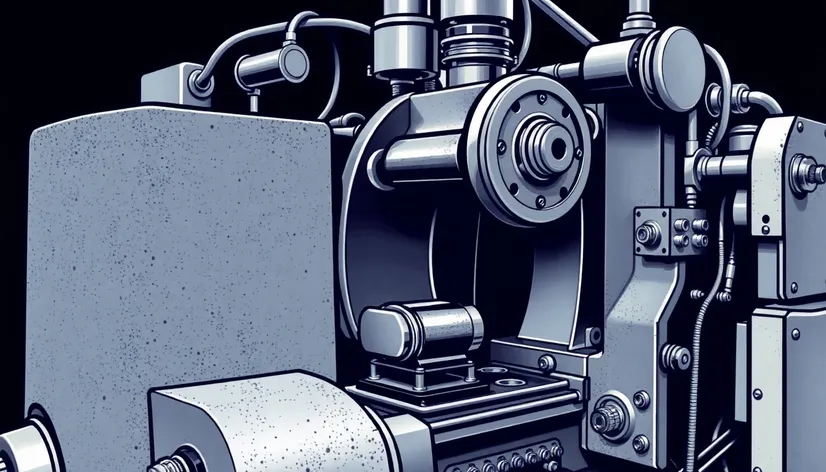 milling machine line art